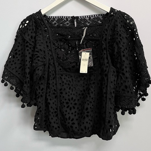 NWT Anthropologie Victorian Cutwork Blouse - Picture 9 of 10